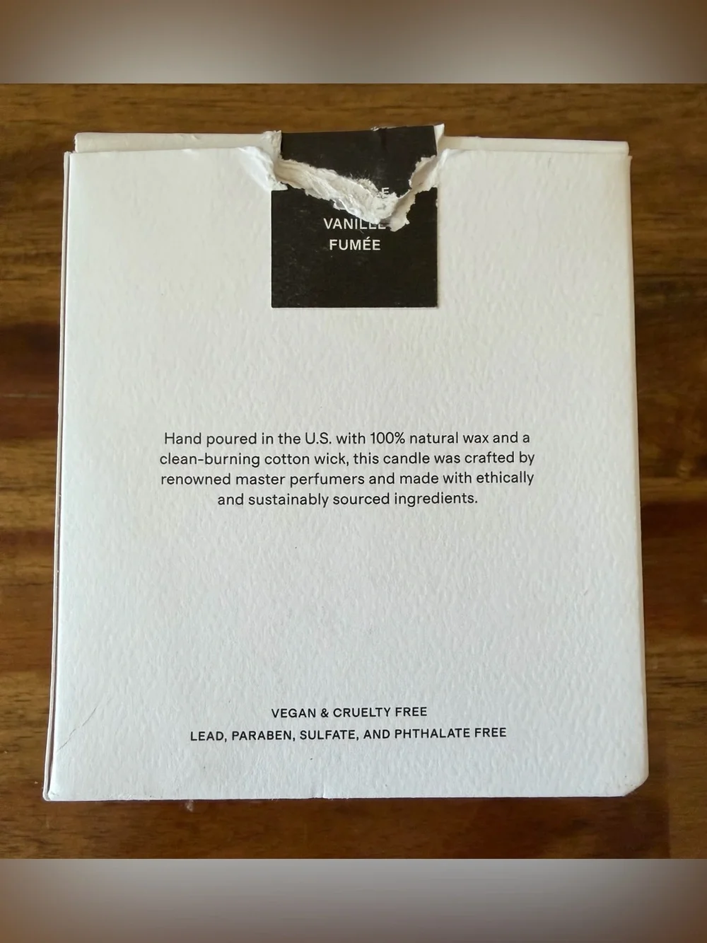 Quince Vanille Fumée Scented Candle -  Smoky Vanilla Plant-Based Wax